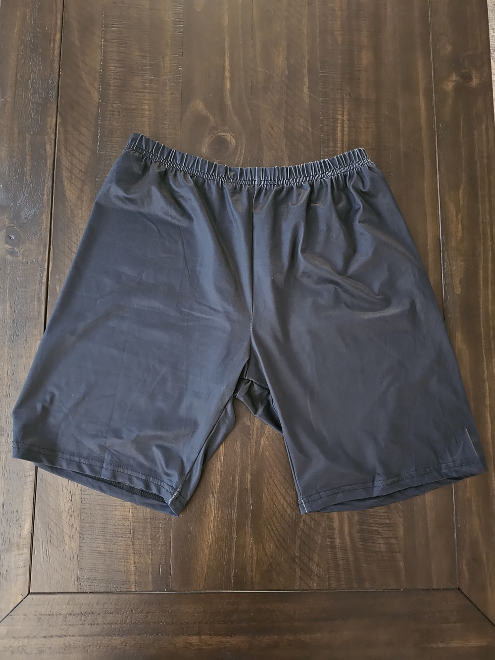SHEIN Black Kids' Athletic Shorts with Elastic Waist